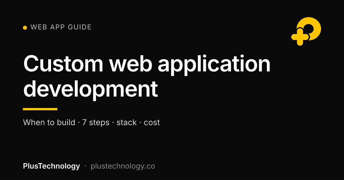 Custom web application development: a plain-English guide for business owners