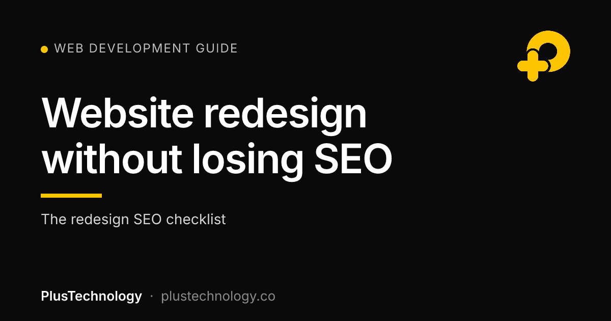 Website redesign SEO checklist
