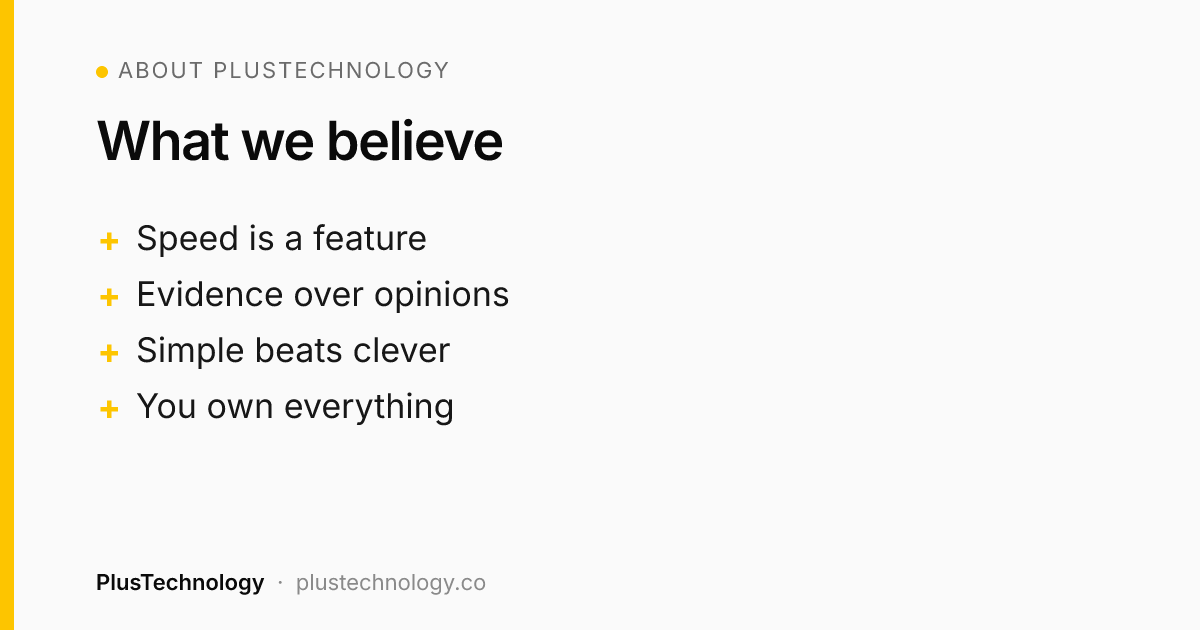 PlusTechnology values