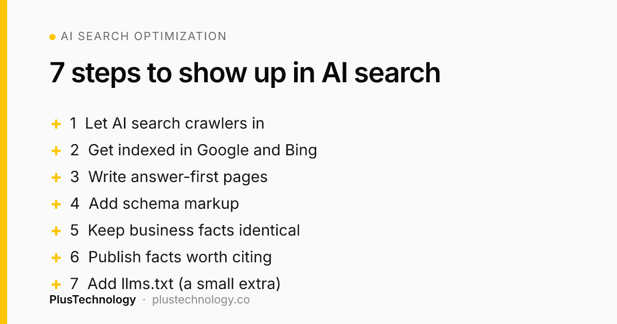 AI search optimization: 7 steps to show up in ChatGPT